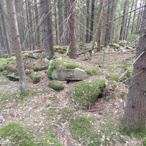 залишки камяних укріплень з першої війни