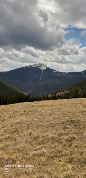 Вид на Хом\'як з Явірника