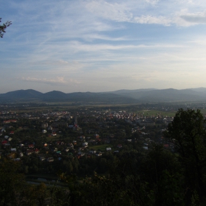 панорама міста Надвірна з г.Городище