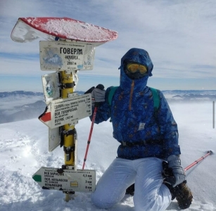 Ольга. Говерла . Зима 2020 рік.