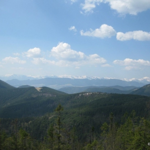 Вид з гори Грегіт на Чорногору
